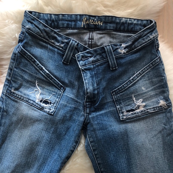 Marciano Blue Jeans Distressed Hippie 28 - Picture 1 of 6
